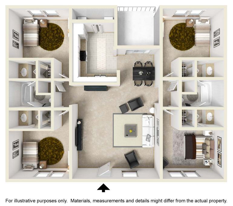 4BR / 2BA 