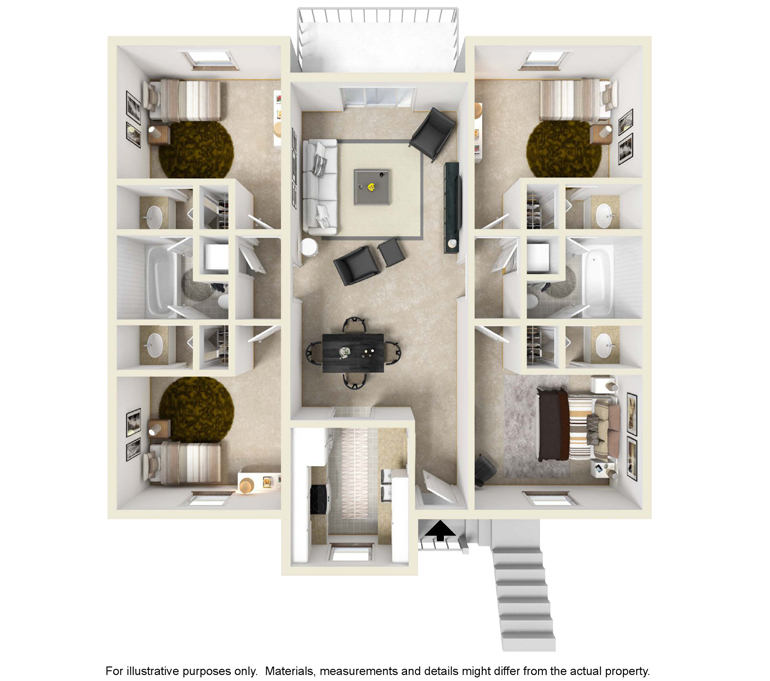 4BR / 2 BATH 